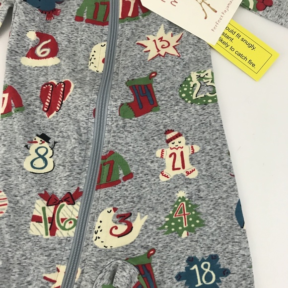 Munki  Munki Christmas Infants  Footed Sleeper - Picture 3 of 6